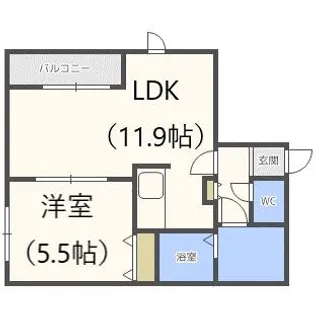 グランメゾン西町【2階】の間取り