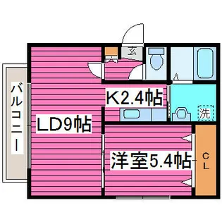 Calore栄町(カローレ)【4階】の間取り