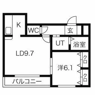 フルール【202号室】の間取り