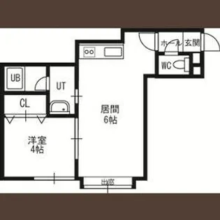 VERY【105号室】の間取り