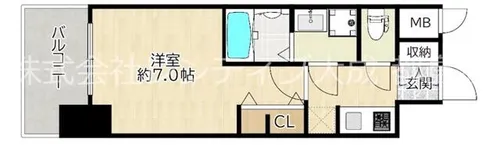 エスリードレジデンス都島シティフロント【5階】の間取り