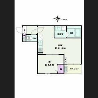 JACK OHATAⅠ【2階】の間取り