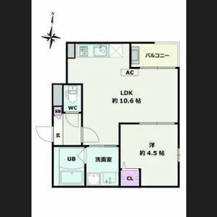 Jack ohataⅠ【3階】の間取り