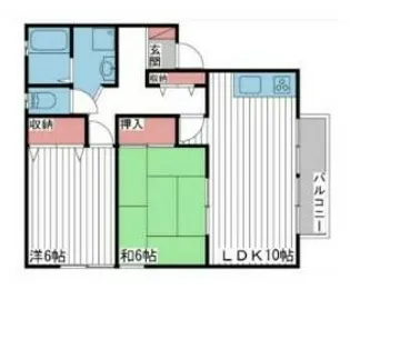 ビゴレ雅 B棟【202号室】の間取り