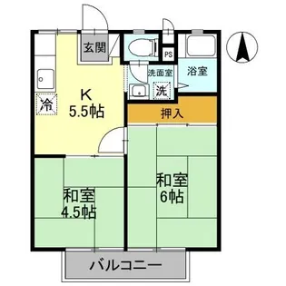 パナハイツサルビア【2階】の間取り