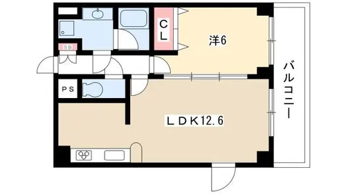 プレサンス新栄デコール【1201号室】の間取り