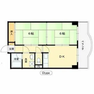 ダイヤマンション【1-C号室】の間取り