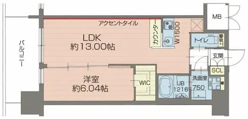 プレジオ梅田【12階】の間取り