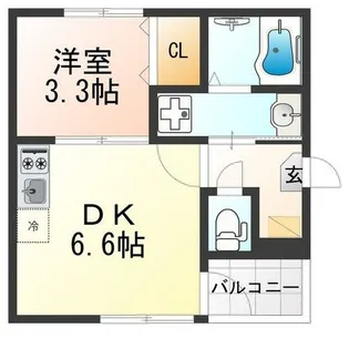 メゾンアンバー【2階】の間取り