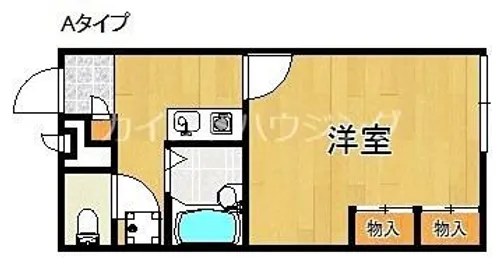 レオパレスみのり【1階】の間取り