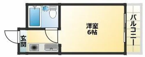 大阪府大阪市東住吉区照ケ丘矢田1丁目【マンション】の間取り