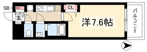 プレサンス上前津オレシア【6階】の間取り
