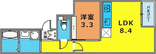C-GRID脇浜【3階】の間取り