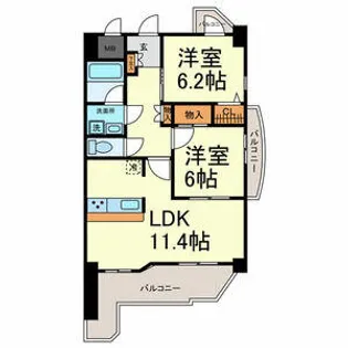 ラ・マルゲリータ【8階】の間取り