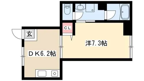 コーポリベルテ池下【3B号室】の間取り