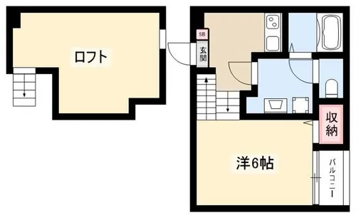 アールグレイス中島町【1階】の間取り