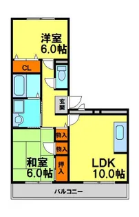 サンハイツツチタニ【306号室】の間取り