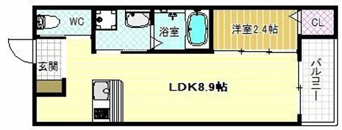 エヌエムキャトフヴァンセット【4階】の間取り