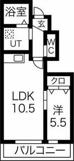 イースト加木屋【105号室】の間取り