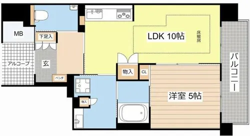 OHプラザアウル【1104号室】の間取り