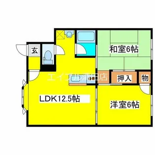 ジュエル89【103号室】の間取り