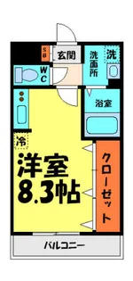 ローレルコート東久代【202号室】の間取り