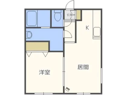 グロワール元町【206号室】の間取り