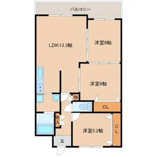 福々邸弐番館【1階】の間取り