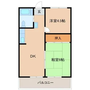 兵庫県尼崎市上ノ島町1丁目【マンション】の間取り