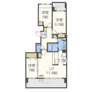 クリーンリバーフィネス札幌駅イースト【2階】の間取り