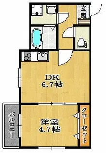 サンアーク北野田【2階】の間取り