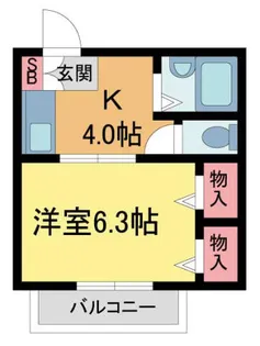 La Terre【203号室】の間取り
