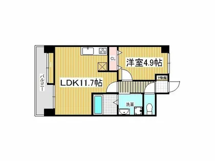 J-スクエア【9階】の間取り