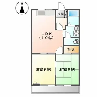 タウニーロイヤル【2階】の間取り