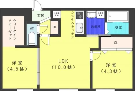 北海道札幌市中央区南七条西12丁目【マンション】の間取り