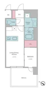 J.GRAN Court京町堀【6階】の間取り