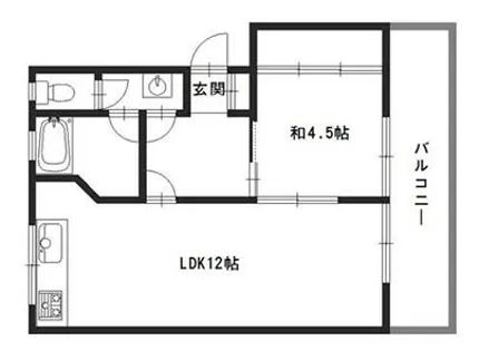 北山マンション【2F号室】の間取り