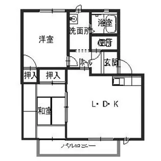 フレグランス大江島B【2階】の間取り