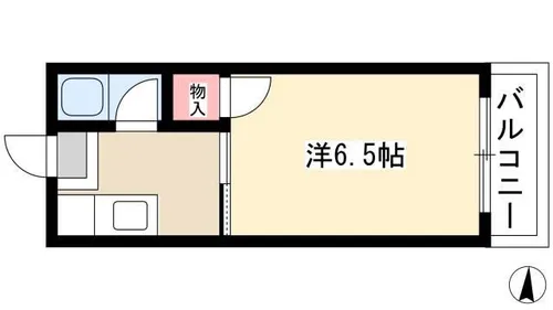リードワン新川【403号室】の間取り