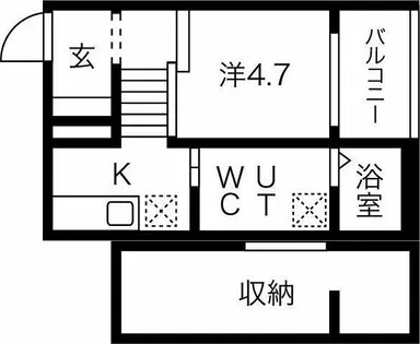 L’endroit apaisant(ランドロワアペザン)【2階】の間取り