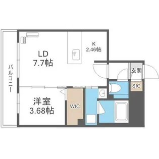 ガイアール南円山【2階】の間取り