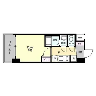 1Kの間取り画像