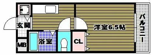 ラパス高倉台【1階】の間取り