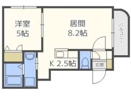 グランメールエレガンス【402号室】の間取り