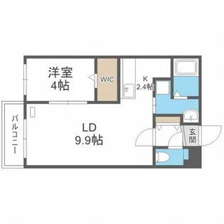 アンジュール発寒南【4階】の間取り