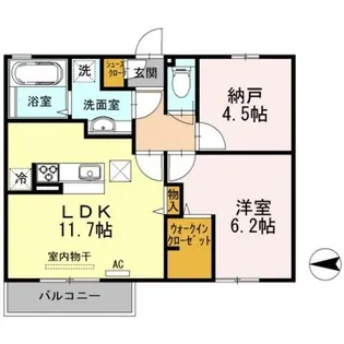 レスペランス A棟【1階】の間取り