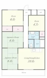 城賀パレス【2階】の間取り