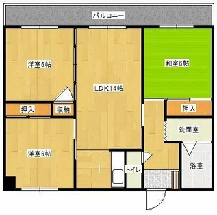 福岡県久留米市国分町【マンション】の間取り