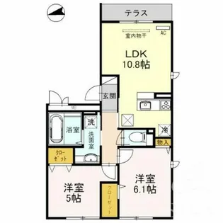 レジデンス平野【3階】の間取り