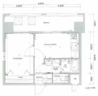 サンネストピア箱崎駅前【8階】の間取り